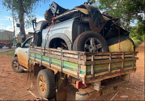 Funcionário de Ferro Velho é preso transportando peças de caminhonete furtada em Patos de Minas