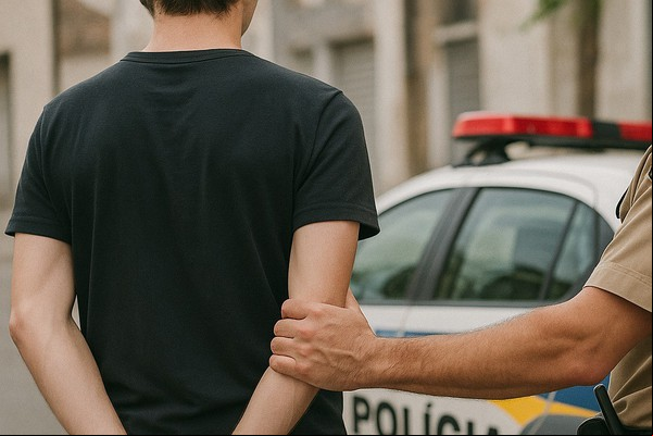 Após enviar diversas mensagens, jovem vai até a casa da ex e acaba preso por ameaça