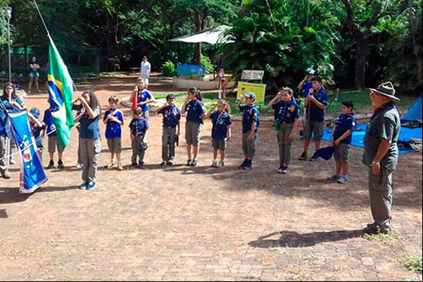 Sempre alerta! Comemoração do Dia do Escoteiro movimenta o Parque Municipal do Mocambo