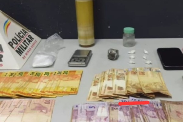 Casal é preso no bairro Nossa Senhora Aparecida com drogas, dinheiro e balança de precisão