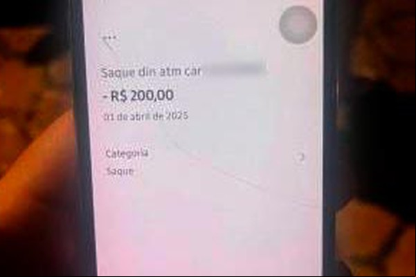 Jovem é preso em Patos de Minas após furtar cartão da ex-companheira e sacar R$ 200,00