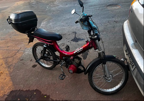 Homem em bicicleta motorizada é preso após provocar acidente de trânsito em Patos de Minas