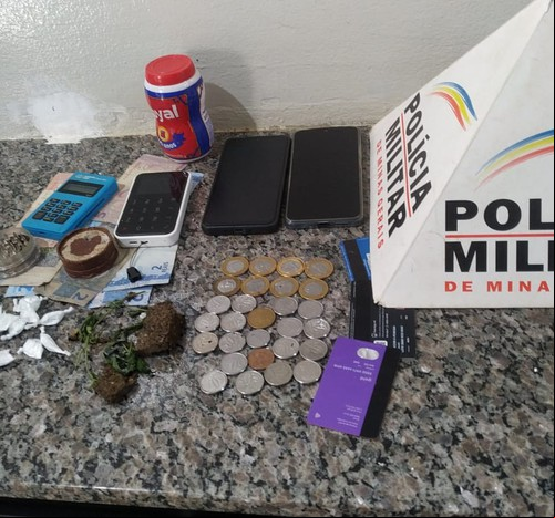 Homem é preso por tráfico de drogas durante operação conjunta da PM e Polícia Civil em Rio Paranaíba