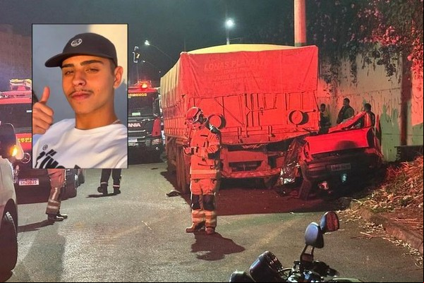 Motorista morre ao bater na traseira de carreta estacionada em mais uma vítima no trânsito de Patos de Minas