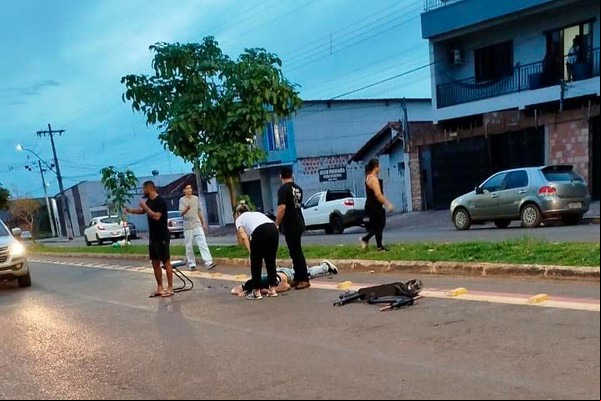 Carro, moto e até patinete: acidentes inusitados deixam feridos em Patos de Minas