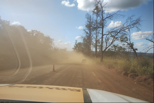 Com Pare e Siga na BR 365 e MGC 354 devido a obras, motoristas devem ter cuidado